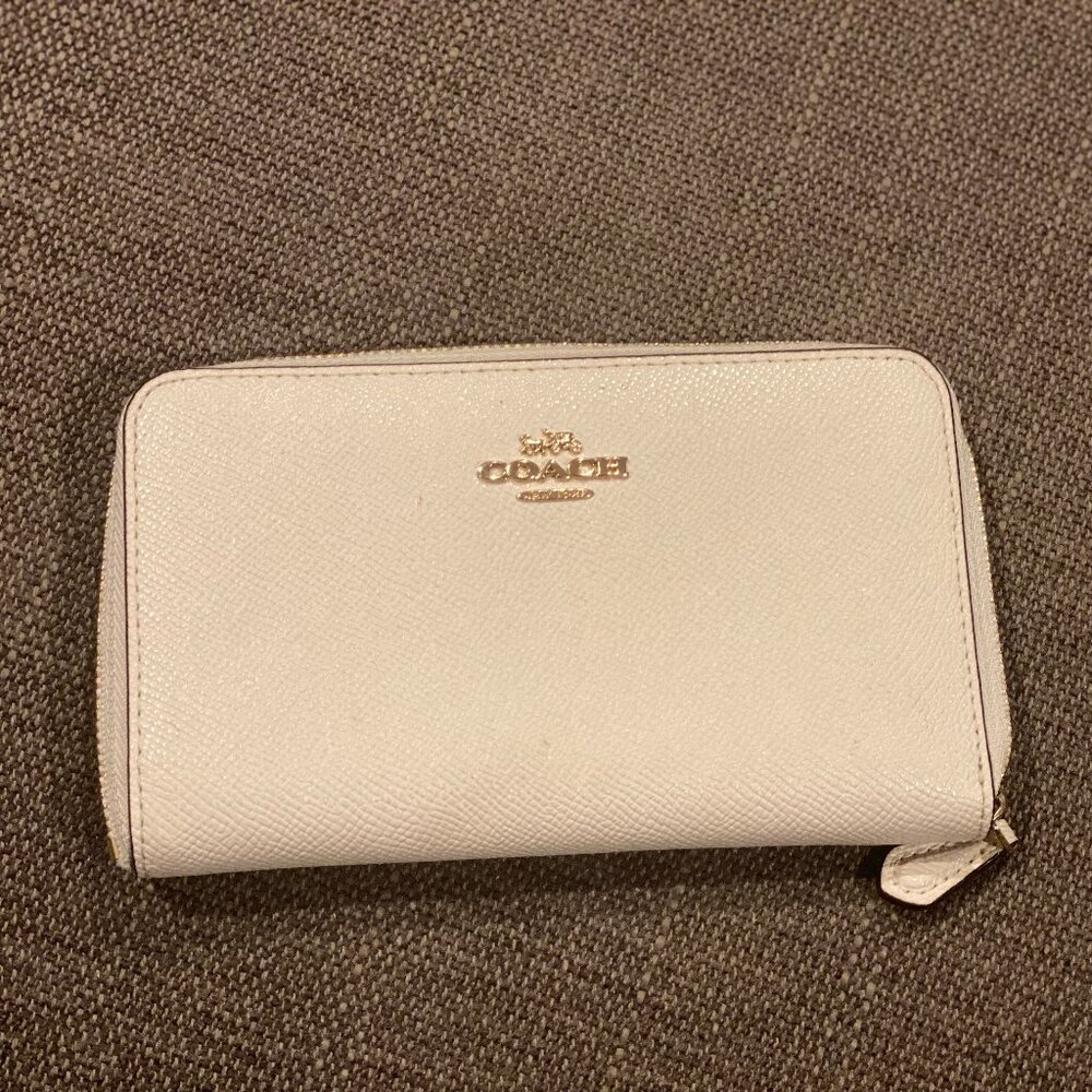 Cream Coach Wallet
